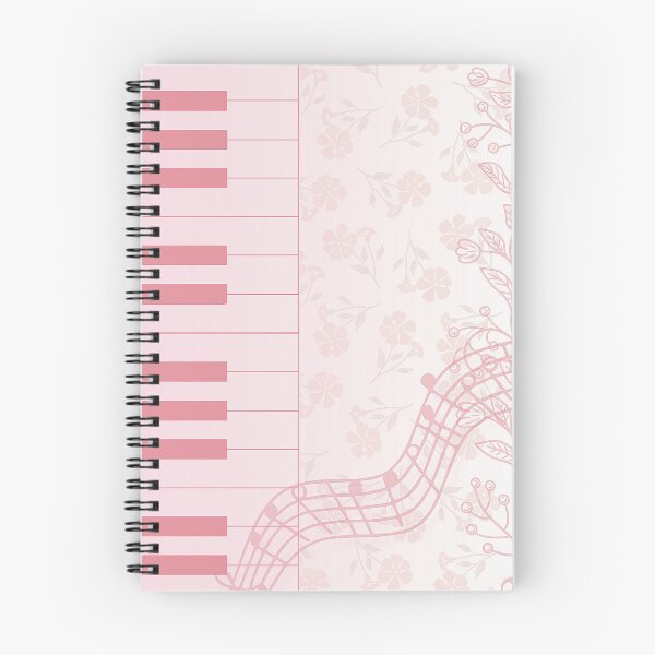 Item preview, muted pink piano vintage style pattern designed and sold by meuliasshop.