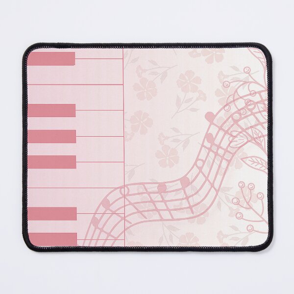 Item preview, muted pink piano vintage style pattern designed and sold by meuliasshop.