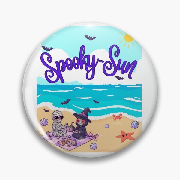 Item preview, Spooky-Sun: Chibi Witch and Mummy Beach Day designed and sold by VibranPalette.