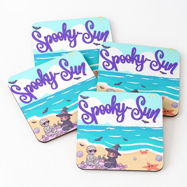 Item preview, Spooky-Sun: Chibi Witch and Mummy Beach Day designed and sold by VibranPalette.