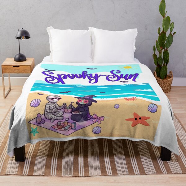 Item preview, Spooky-Sun: Chibi Witch and Mummy Beach Day designed and sold by VibranPalette.