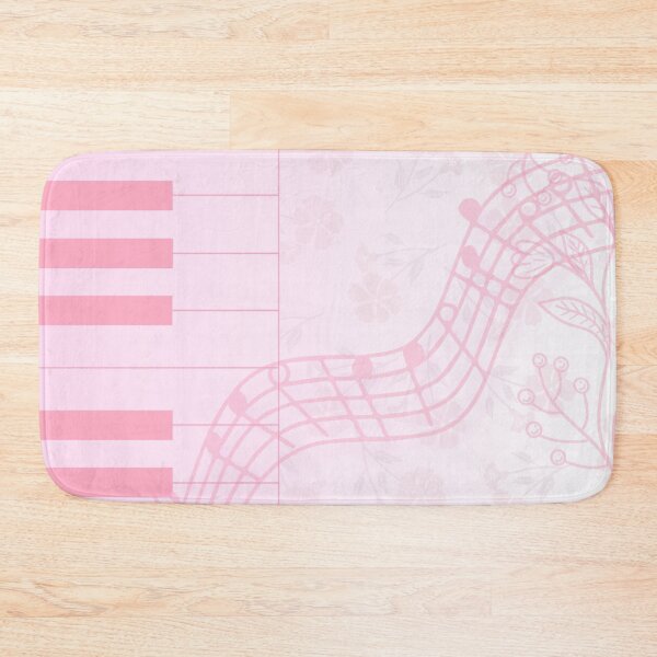 Item preview, pink piano vintage style pattern designed and sold by meuliasshop.