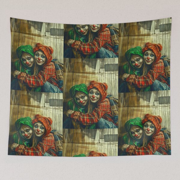 Item preview, Best Friends Clown Portrait designed and sold by Verademacedoart.