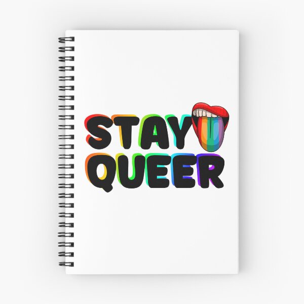 Item preview, Stay Queer Retro Glitch Rainbow Pride Graphic designed and sold by feralheartsclub.