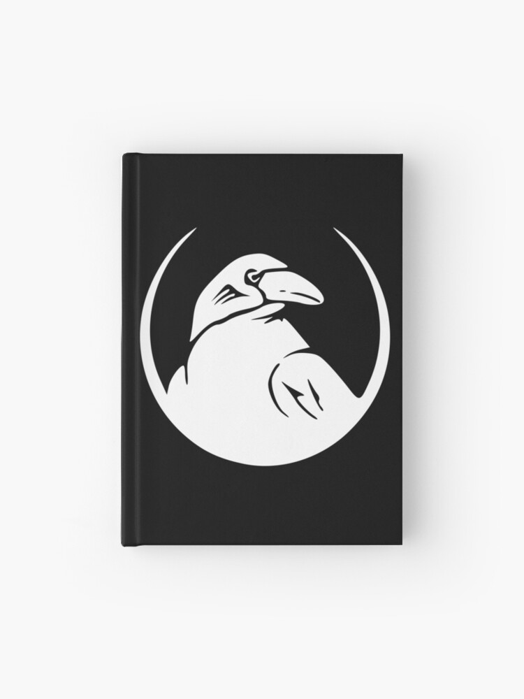 Raven Crow Logo Hardcover Journal By Tshirtsbyms Redbubble - roblox crow mask