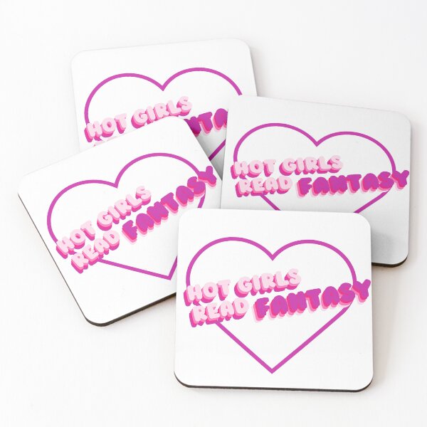 Item preview, Hot Girls Read Fantasy Books  - Pink Pastels Colors Sarcastic Gifts  - Hot Heart Books Girly Aesthetic Pink   designed and sold by MatthewViews.