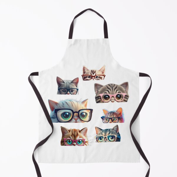 Item preview, Cute Cats With Glasses  Funny Gifts for Wearing Glasses Cat Lovers  designed and sold by MatthewViews.