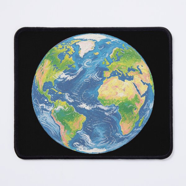 Item preview, Colorful Painted Earth Planet Illustration | Space Art designed and sold by TeyArtWork.
