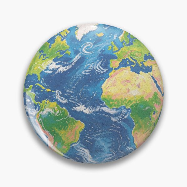 Item preview, Colorful Painted Earth Planet Illustration | Space Art designed and sold by TeyArtWork.