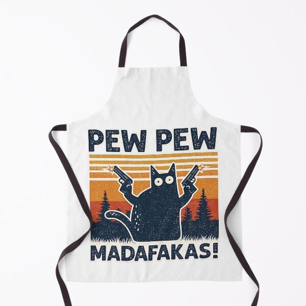 Item preview, Gato Pew Pew Madafakas Divertido Gráfico Vintage designed and sold by lvlupthreads.