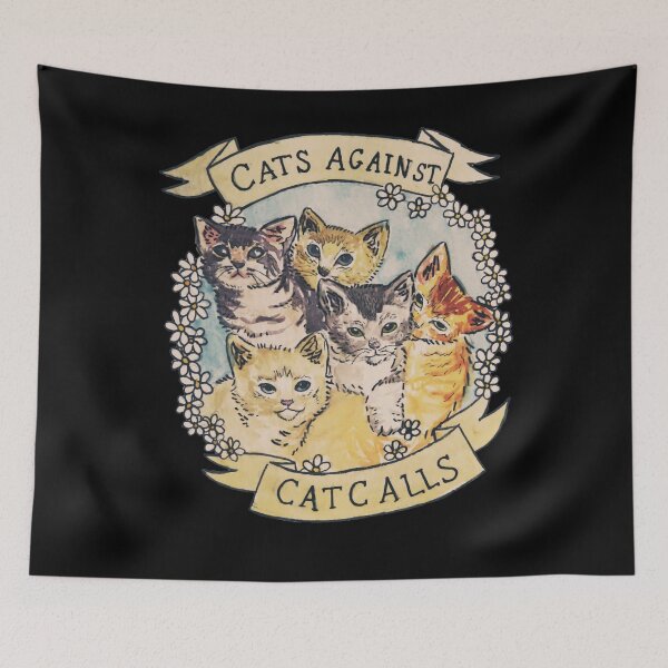 Item preview, cats against cat calls original (see v2 in my shop) designed and sold by Jamie Bonfiglio.