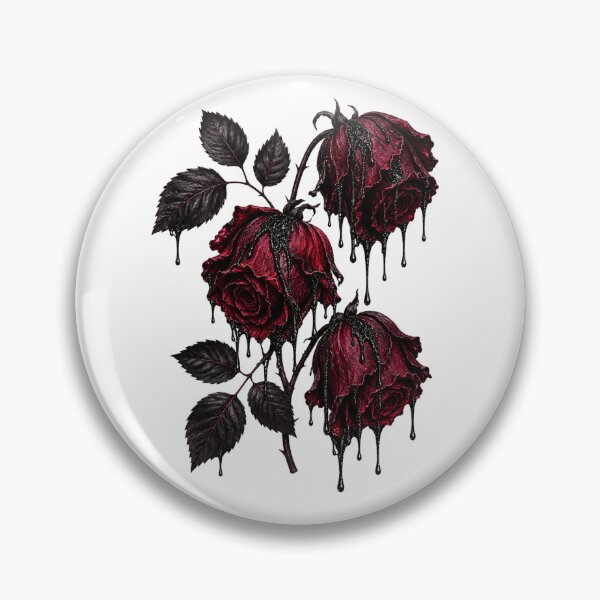 Item preview, Bleeding Gothic Roses Dark Floral Aesthetic Crimson Black Rose Botanical Art designed and sold by RoPrincess.