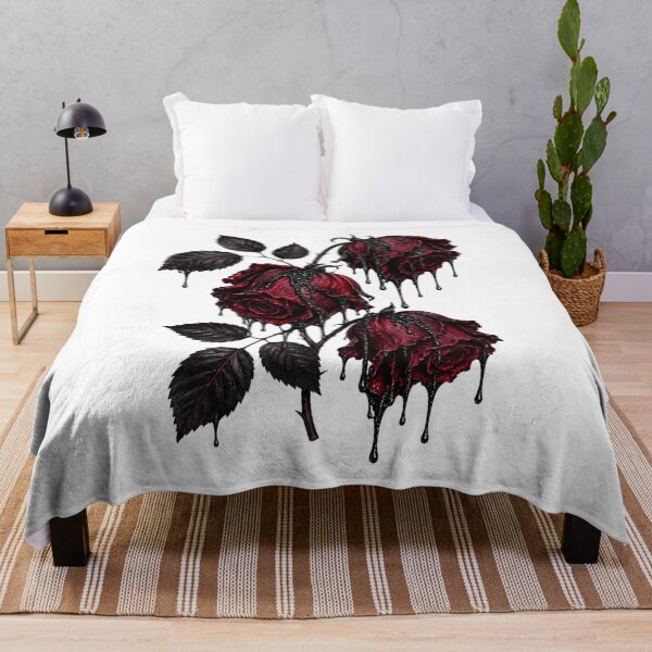 Item preview, Bleeding Gothic Roses Dark Floral Aesthetic Crimson Black Rose Botanical Art designed and sold by RoPrincess.