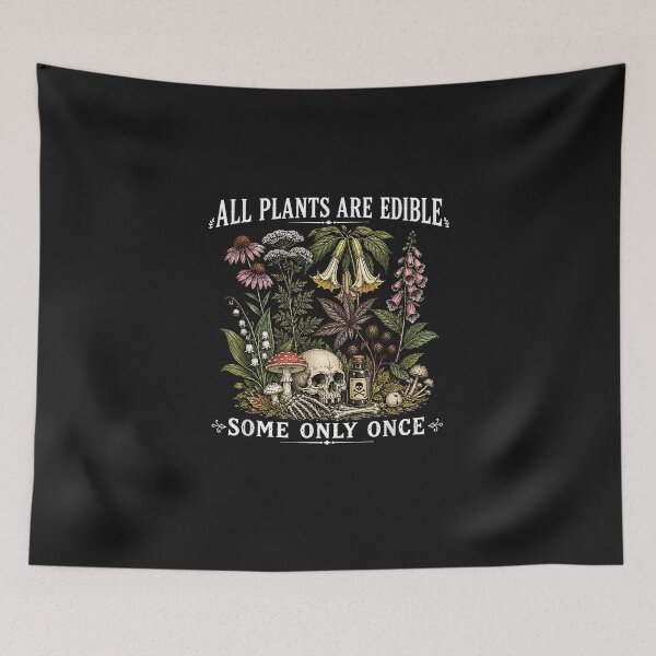 Item preview, All Plants are Edible Some Only Once Funny Gardening Plant designed and sold by FrankIsabel.