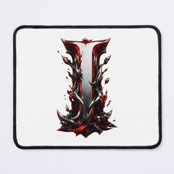 Item preview, Crimson Steel Alphabet of Power Letter I designed and sold by BlissBlvdShop.