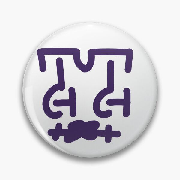 Item preview, Purple Geometric Doodle Face – Minimalist Abstract Character Illustration designed and sold by felipemaldonadoart.