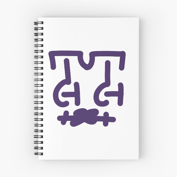 Item preview, Purple Geometric Doodle Face – Minimalist Abstract Character Illustration designed and sold by felipemaldonadoart.