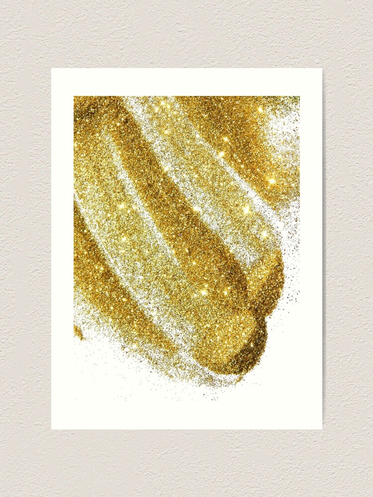 "Gold Glitter Sparkles" Art Print for Sale by newburyboutique Redbubble