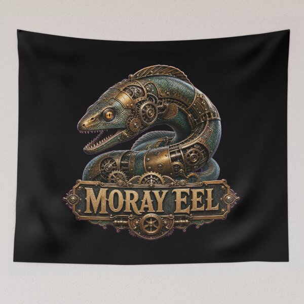 Item preview, Cyberpunk Moray Eel Neon Marine Predator T-Shirt designed and sold by Uglyandcute.