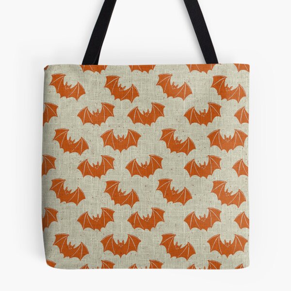 Item preview, Gothic Folk Bat Toile Autumn Halloween Pattern designed and sold by DColourMuse.