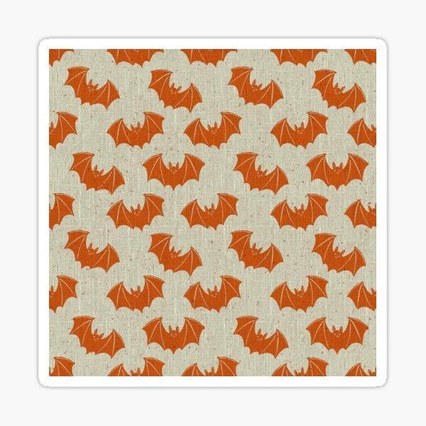 Item preview, Gothic Folk Bat Toile Autumn Halloween Pattern designed and sold by DColourMuse.