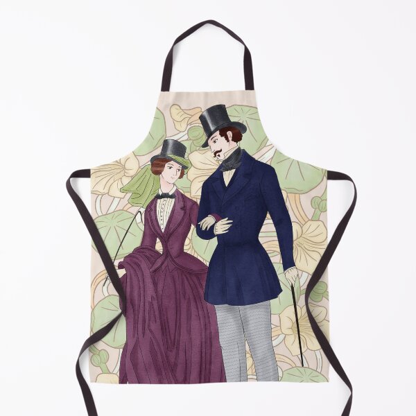 Item preview, 1850 Victorian Couple Watercolour Illustration Design designed and sold by MariOyama.