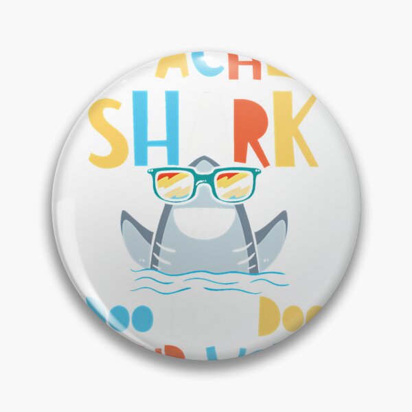 Item preview, Teacher Shark Doo Doo Doo Your Work Retro Funny Teacher Gift T-Shirt_8512636 designed and sold by ljat14.