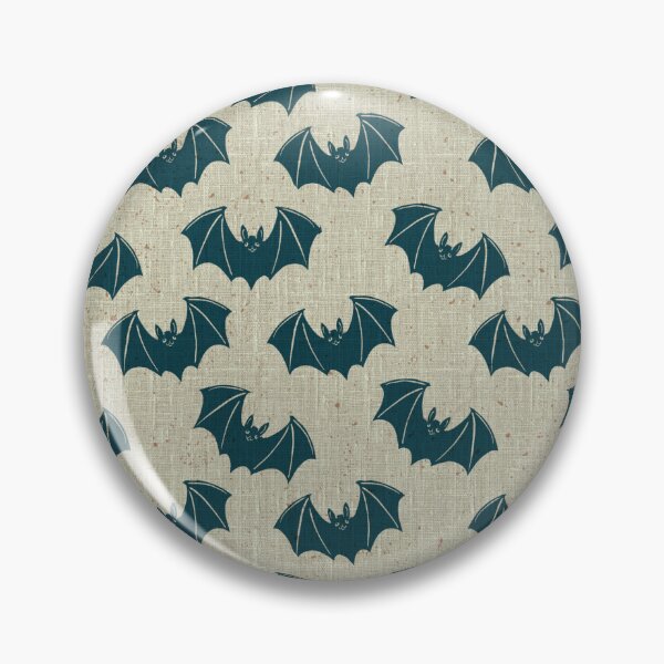 Item preview, Dark Teal Gothic Bat Toile Halloween Pattern designed and sold by DColourMuse.