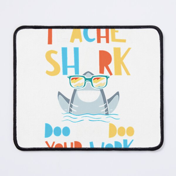 Item preview, Teacher Shark Doo Doo Doo Your Work Retro Funny Teacher Gift T-Shirt_8512636 designed and sold by ljat14.