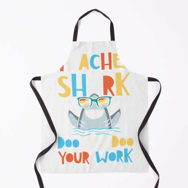 Item preview, Teacher Shark Doo Doo Doo Your Work Retro Funny Teacher Gift T-Shirt_8512636 designed and sold by ljat14.