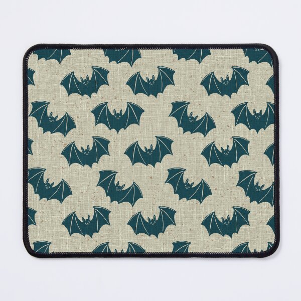 Item preview, Dark Teal Gothic Bat Toile Halloween Pattern designed and sold by DColourMuse.