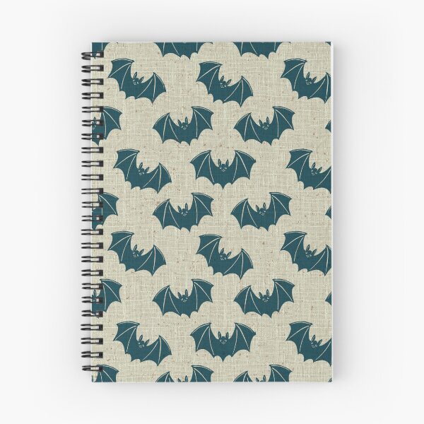Item preview, Dark Teal Gothic Bat Toile Halloween Pattern designed and sold by DColourMuse.