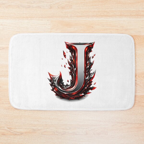 Item preview, Crimson Steel Alphabet of Power Letter J designed and sold by BlissBlvdShop.