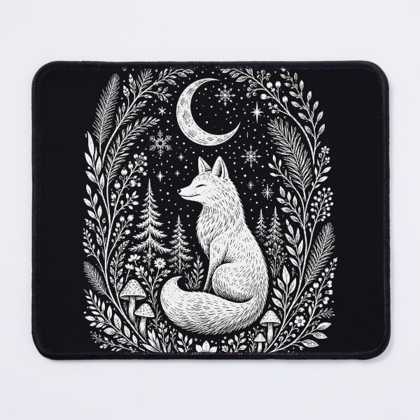Item preview, Moonlit Fox in the Enchanted Winter Forest designed and sold by Victor Shadehorn.