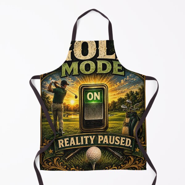 Item preview, Golf Mode ON Reality Paused Vintage Golf Golfer Funny Golfing Design designed and sold by CKADigital.