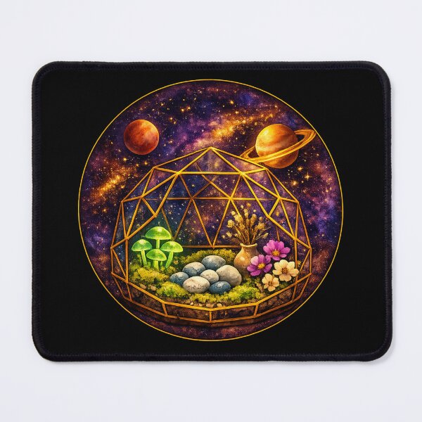 Item preview, Celestial Geodesic Terrarium Illustration designed and sold by ArtoryWorks.