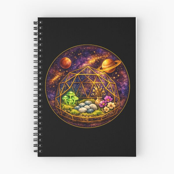 Item preview, Celestial Geodesic Terrarium Illustration designed and sold by ArtoryWorks.