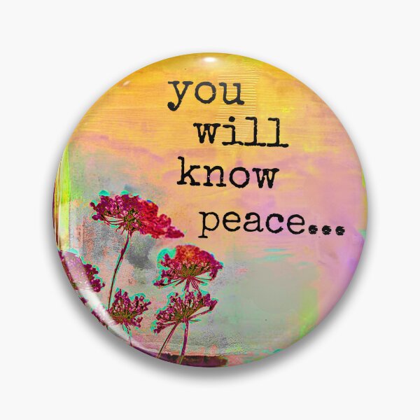 Item preview, AA Promises, recovery design, colorful wildflowers "you will know peace"  designed and sold by OmStudioz .