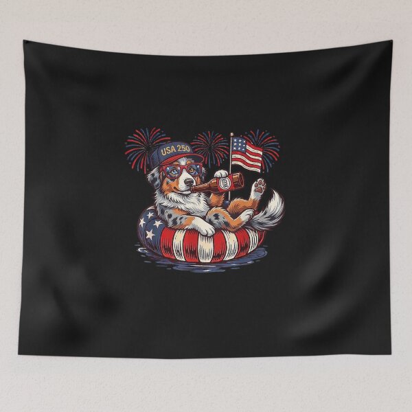 Item preview, Australian Shepherd Dog 250th America Patriotic USA 4th of designed and sold by FrankIsabel.