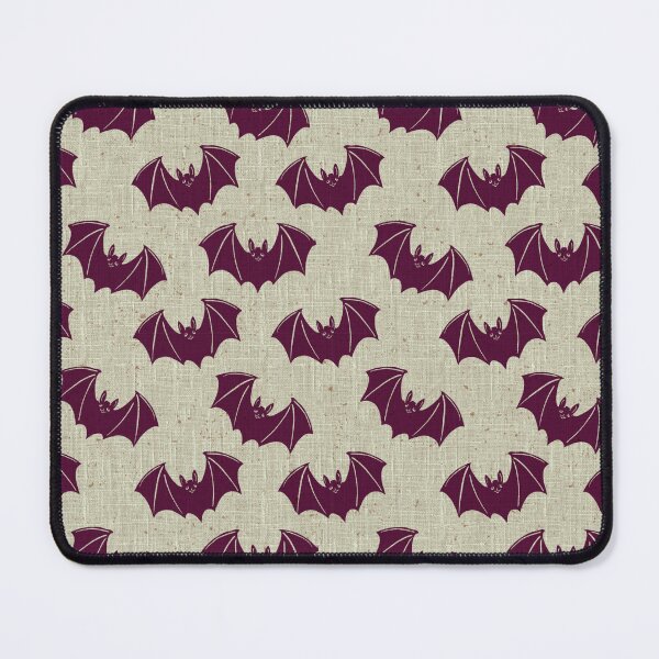 Item preview, Deep Purple Gothic Bat Toile Halloween Print designed and sold by DColourMuse.