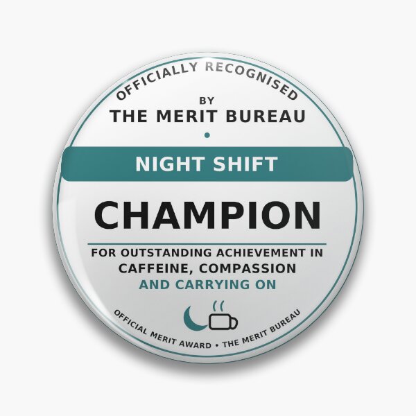 Item preview, Night Shift Champion Gift | Funny Nurse, Carer & Healthcare Worker Award designed and sold by TheMeritBureau.
