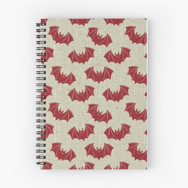 Item preview, Crimson Gothic Bat Toile Halloween Folk Pattern designed and sold by DColourMuse.