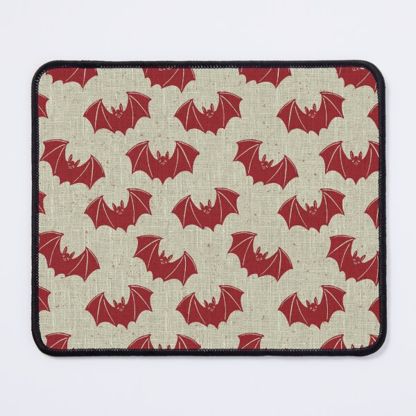 Item preview, Crimson Gothic Bat Toile Halloween Folk Pattern designed and sold by DColourMuse.