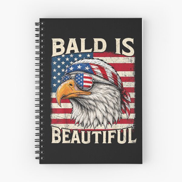 Item preview, Bald is Beautiful 4th of July USA Patriotic Funny Bald Eagle designed and sold by FrankIsabel.