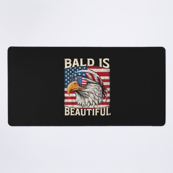 Item preview, Bald is Beautiful 4th of July USA Patriotic Funny Bald Eagle designed and sold by FrankIsabel.
