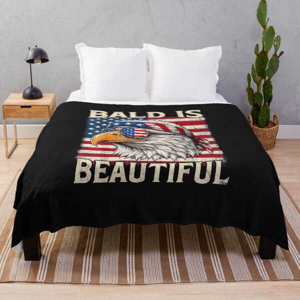 Item preview, Bald is Beautiful 4th of July USA Patriotic Funny Bald Eagle designed and sold by FrankIsabel.