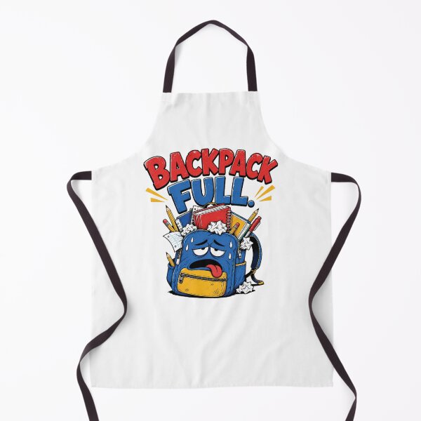 Item preview, Backpack Full Funny Back to School Student Cartoon Design designed and sold by AleksaDesignMTL.