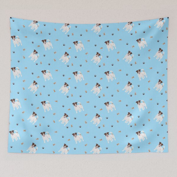 Item preview, Jack Russell Terrier with Paw Prints and Dog Treat Bone | Dog Lover Design designed and sold by yashiki.