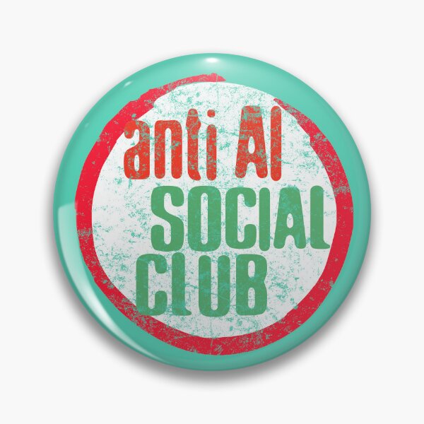 Item preview, No AI Symbol - Anti AI Social Club designed and sold by Frank J. Art.