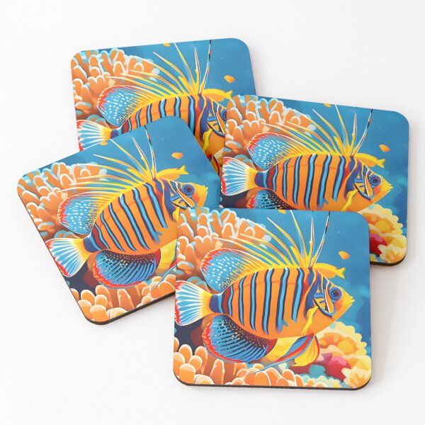 Item preview, Krabi Coral Reef Symphony – Vintage Marine Poster designed and sold by Spirit of Siam.